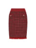 faina Women Skirt in burgundy black gold