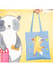 Mr. & Mrs. Panda Shopping Tasche Fuchs Bouldern ohne Spruch in Sky Blue