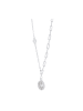 Adeliás Damen Halskette mit Anhänger – aus 925 Silber in silber