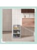 relaxdays 3 x Schrank Organizer in Grau - (B)33,5 x (H)18 x (T)43,5 cm