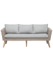 Beliani 4-tlg Sitzgruppe VITTORIA in /Grau/Beige