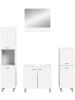 ebuy24 Badmöbelset Boston (4-teilig) Weiß 137 x 33 cm