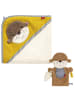 Fehn 2-tlg. Bade-Set - Kapuzenbadetuch in brown