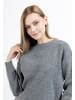 DreiMaster Damen Strick Pullover in Grau Melange