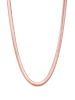 Hey Happiness Vergold. Halskette Schlangenkette Breit Edelstahl in Rosegold - (L) 42-47 cm