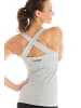 Winshape Cross Back Top WVR25 in grey melange