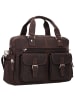 Greenland Nature Westcoast Aktentasche Leder 43 cm dunkelbraun