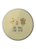 Mr. & Mrs. Panda Kaffeedose Waldtiere Aloha mit Spruch in Gelb Pastell