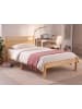 Beliani Einzelbett MERCURER in Braun - (W) 127 x (H) 80 x (L) 208 cm