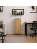 VCM  Mehrzweckschrank Büro Wohnzimmer Dilos 114 x 38 cm in Anthrazit / Honig-Eiche