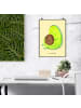 Mr. & Mrs. Panda Kunstdruck Avocado Pfeifen ohne Spruch in Gelb Pastell