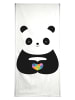 Juniqe Handtuch "Panda Love" in Bunt & Schwarz