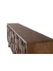 Giner y Colomer Sideboard aus natürlichem Akazienholz und Schwarz sowie Metall in Brown