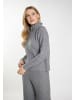 DreiMaster Damen Strickpullover in Grau Melange