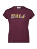 CARTOON Rundhals-Shirt mit Ärmelaufschlag in Patch Purple/Grey