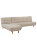 Beliani Modulsofa ALSTEN in Beige/Braun - (W) 257 x (H) 41 x (L) 161 cm