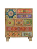 Giner y Colomer Kommode aus Mangoholz handbemalt mehrfarbig in Multicolored