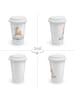 Mr. & Mrs. Panda To Go Becher Lama Springen mit Spruch in Weiß