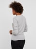 Vero Moda Feinstrick Pullover Struktur Rundhals Longsleeve VMCARE in Grau-2