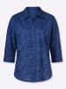 WITT WEIDEN Baumwoll-Bluse in royalblau