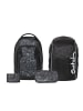 Satch Schulrucksack-Set MATCH PLUS "Street Ink" 4-tlg. in Schwarz