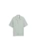 TOM TAILOR Denim Halbarmhemd in green mint geometrical print