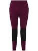 Ulla Popken Leggings in dunkel beere