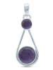 mantraroma 925er Silber - Ketten (L) 13 x (B) 39 mm mit Amethyst