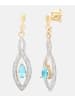 Diamant L'éternel Ohrhänger aus 375 Gelbgold mit Diamant mit Topas