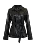 Threadbare Kunstlederjacke Brook in Black