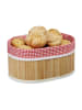 relaxdays 5 x Brotkörbchen in Natur - (B)33,5 x (H)16,5 x (T)23,5 cm