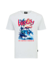 OLDSKULL T-Shirt Wrldvibe Miami Vibe Graphic in White