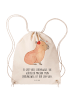 Mr. & Mrs. Panda Gym Bag Capybara Blume mit Spruch in Creme