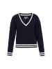 DreiMaster Maritim Women Sweater in navy offwhite