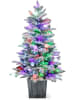 COSTWAY 100cm Künstlicher Weihnachtsbaum in Bunt