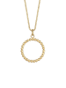 Elli Halskette 925 Sterling Silber Kreis, Geo in Gold