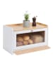 relaxdays Brotkasten in Weiß - (B)40 x (H)26 x (T)25 cm