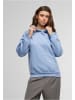 Mister Tee Mister Tee Good Vibes Bow Ladies Fluffy Hoody in powderblue