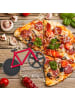 relaxdays Pizzaschneider "Fahrrad" in Rot