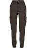 Urban Classics Urban Classics Damen Ladies High Waist Cargo Pants in brown