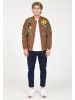 PLUS EIGHTEEN Herren Blouson Mit Patch-Details in Braun