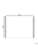 Beliani Geflochtener Teppich ERICEK in Beige/Schwarz - (W) 300 x (L) 400 cm