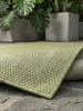 KADIMA DESIGN Teppich Outdoor Waschbar Einfarbig ALSTER Strapazierfähig OEKO-TEX in Grün