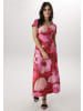 Aniston SELECTED Midikleid in rot-rosa-pink-dunkelrot-beige-rost-lila