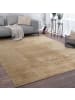 KADIMA DESIGN Teppich Kurzflor waschbar Unifarben Wohnzimmer in Natur