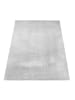 KADIMA DESIGN Teppich Kurzflor waschbar Unifarben Wohnzimmer in Silber