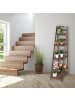 relaxdays Blumentreppe in Dunkelbraun - (B)41 x (H)160 x (T)49 cm