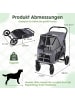 COSTWAY Hundewagen klappbar bis 40 kg in Grau