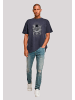 F4NT4STIC Oversize T-Shirt Guns 'N' Roses Skull and Pistols in marineblau