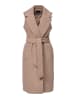 Threadbare Langweste THB Suhail belted formall Coat in Stone